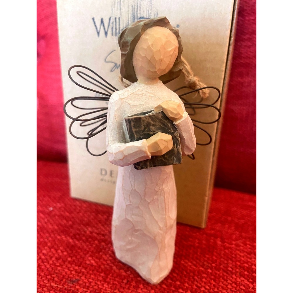 Willow Tree "Angel of Learning" Ornament Susan Lordi Demdaco Book Teacher Gift